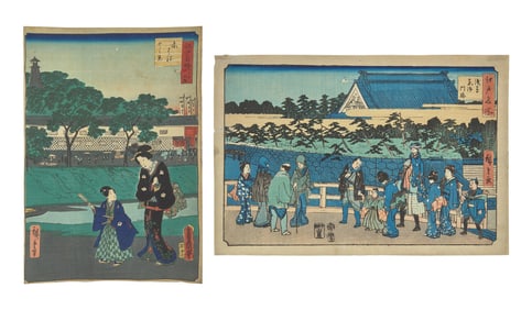 Utagawa Hiroshige (Japanese, 1797-1858), and Utagawa Kunisada (Toyokuni III) with Utagawa Hiroshige