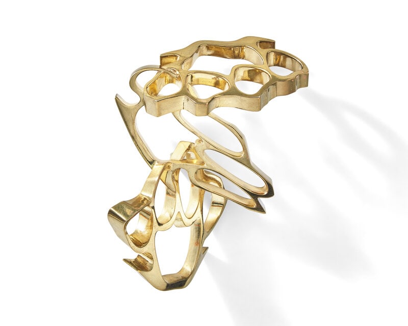 Robert Lazzarini
(American, b. 1965)
brass knuckles (iv), 2010 (1 of 2)