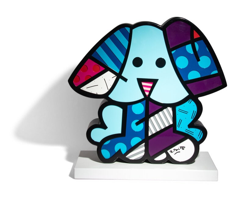 Romero Britto (Brazilian, b. 1963) Azul Blue Dog, 2012 (1 of 5)