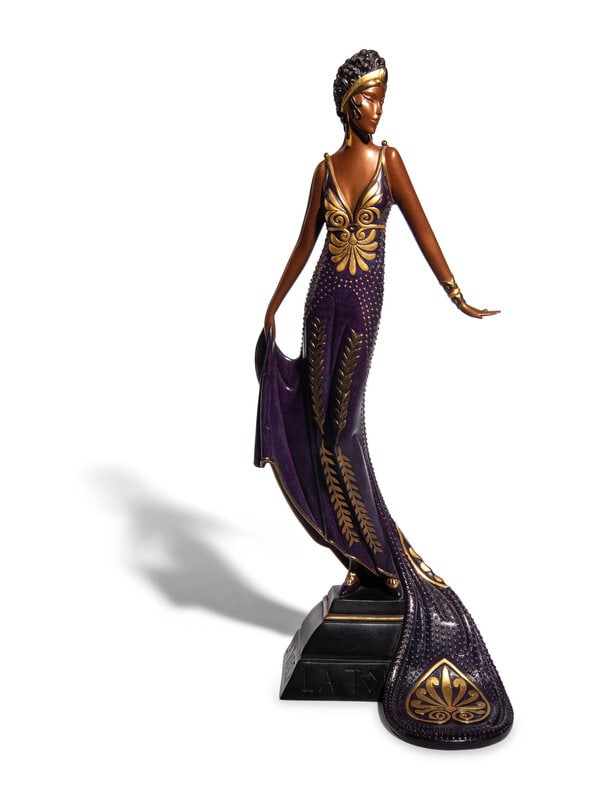 Erté (Russian, 1892-1990) 'La Tosca' : Erté (Russian, 1892-1990) 'La Tosca' cast in bronze by the lost-wax process stamped #285/500, 1989, Seven Arts Ltd. London 19 3/4 h x 8 w x 7 d inches. This lot is located in C