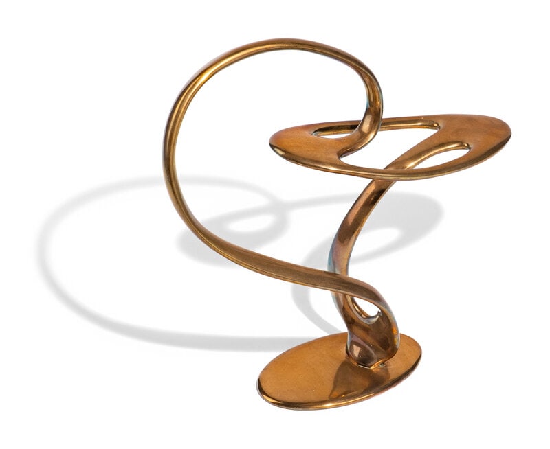 Bill Keating (American, b. 1932) Interchange, 1982: Bill Keating (American, b. 1932) Interchange, 1982 cast bronze etched signature and date to base. 14 1/2 h x 14 w x 5 1/2 inches. This lot is located in Chicago. Siz