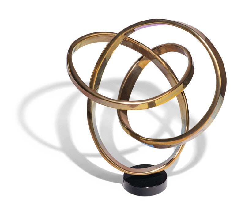 Bill Keating (American, b. 1932) Rhythm, 2008: Bill Keating (American, b. 1932) Rhythm, 2008 bronze, marble etched 'Keating '08' on reverse 25 h x 21 w x 19 d inches. This lot is located in Chicago.