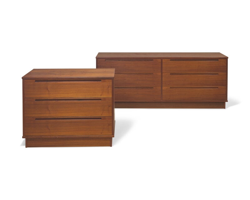 Style of Nils Jonsson Mid 20th Century Two Chests of Drawers, c. 1970  (1 of 3)