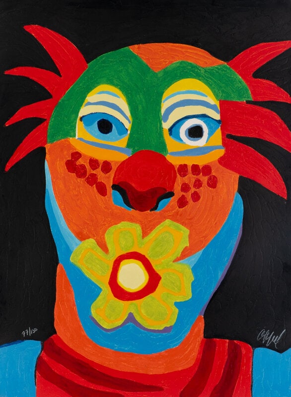 Karel Appel (Dutch, 1921-2006) Le Dompteur à la Rose (from Circus Portfolio III), 1978 (1 of 3)