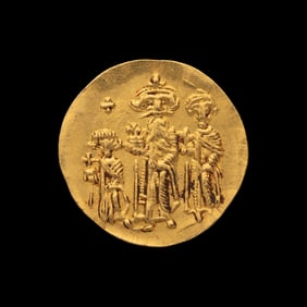 [ANCIENTS] BYZANTINE EMPIRE. Heraclius (638-641 AD). Av Solidus (4.4g, 22mm); the obverse showing