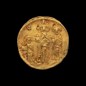 [ANCIENTS] BYZANTINE EMPIRE. Heraclius (638-641 AD). Av Solidus (4.4g, 22mm); the obverse showing