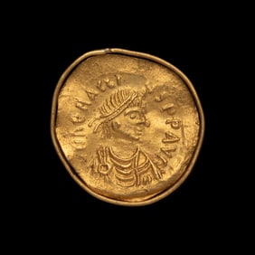 [ANCIENTS] BYZANTINE EMPIRE. Heraclius (610-613 AD). Av Tremissis (1.4 g, 17mm)