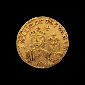 [ANCIENTS] BYZANTINE EMPIRE. Theophilus (c. 829-842 AD). Av Solidus (4.4g, 22mm); the reverse