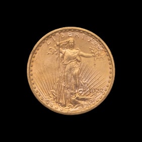 A 1922 Saint Gaudens $20 Gold Coin