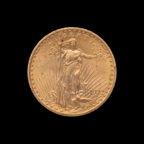 A 1922 Saint Gaudens $20 Gold Coin