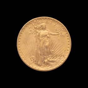 A 1924 Saint Gaudens $20 Gold Coin