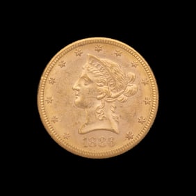 An 1886-S Liberty Head $10 Gold Coin