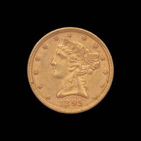 A 1895 Liberty Head $5 Gold Coin