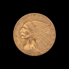 A 1925-D Indian Head $2.50 Gold Coin