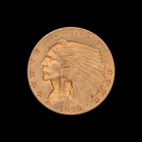 A 1929 Indian Head $2.50 Gold Coin
