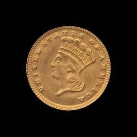 An 1887 Indian Princess $1 Gold Coin