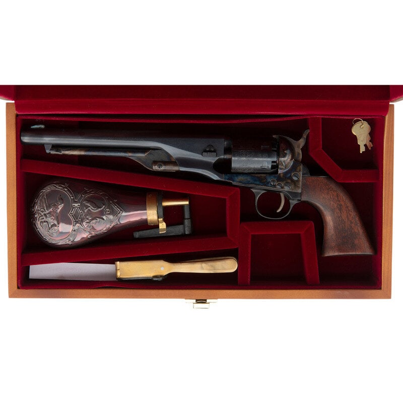 Cased Replica Colt 1861 Navy Revolver by Pietta with Accessories (1 of 2)
