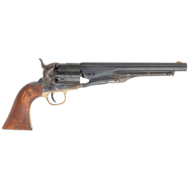 Replica Armi San Marco Colt Model 1860 4-Screw Percussion Revolver: Replica Armi San Marco Colt Model 1860 4-Screw Percussion Revolver .44 Cal. 8" barrel length. SN: 63848. Blued cylinder and barrel with casehardened frame and loading lever mounting blued steel rear a