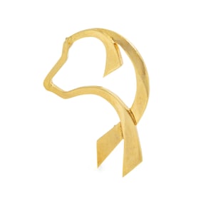 TIFFANY & CO., PALOMA PICASSO, YELLOW GOLD DOG BROOCH