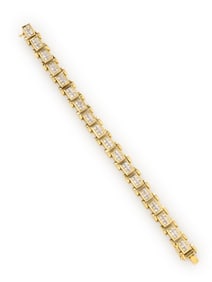 DIAMOND AND YELLOW GOLD BRACELET