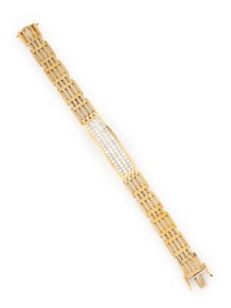 DIAMOND AND YELLOW GOLD BRACELET