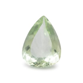 AN UNMOUNTED LIGHT GREEN BERYL