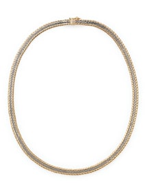 BICOLOR GOLD LINK NECKLACE