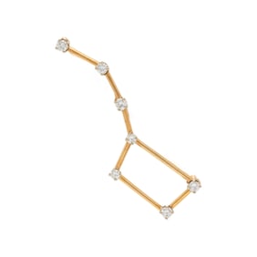 DIAMOND AND YELLOW GOLD CONSTELLATION BROOCH