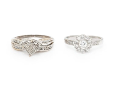 COLLECTION OF DIAMOND RINGS