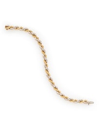 YELLOW GOLD AND DIAMOND BRACELET