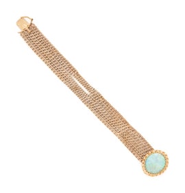 OPAL AND YELLOW GOLD BRACELET