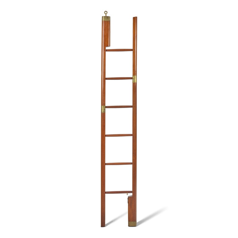 A George III Mahogany and Brass-Bound Library Ladder (1 of 2)