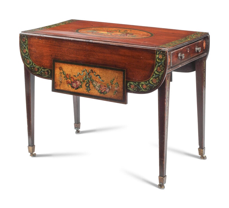 A George III Painted Mahogany Pembroke Table (1 of 4)