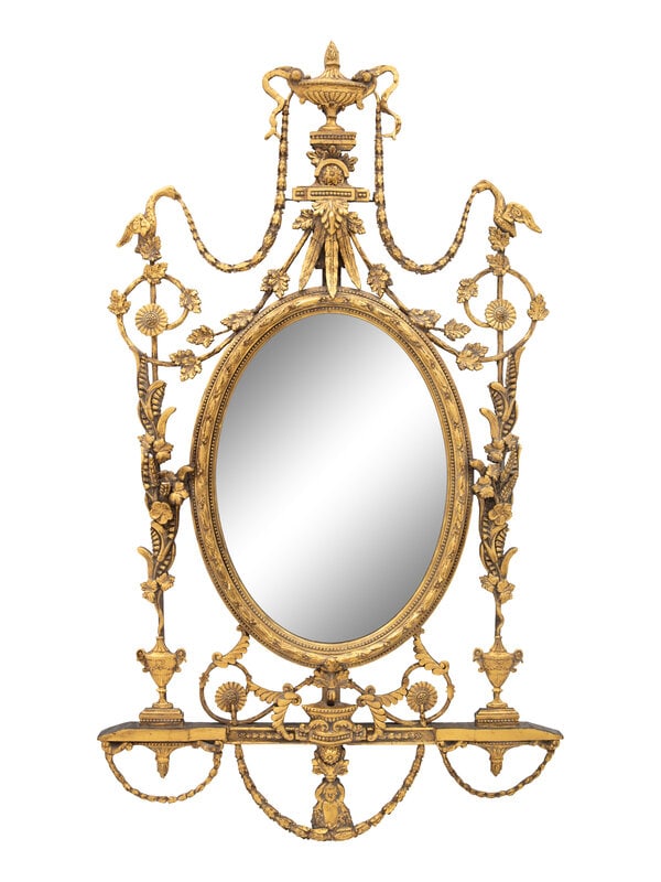 A George III Style Giltwood Mirror (1 of 2)