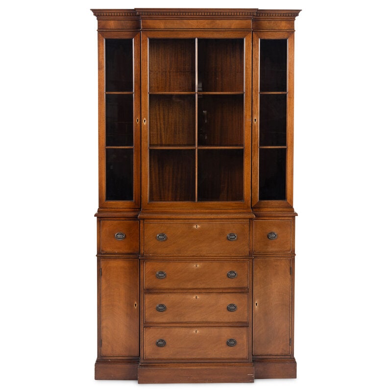 A George III Style Mahogany Breakfront Bookcase (1 of 2)