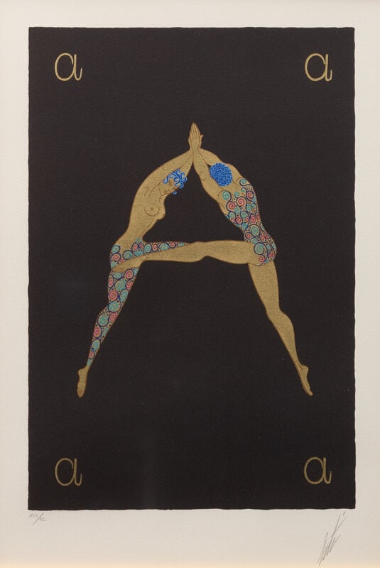 Erté (Romain de Tirfoff) (Russian/French, 1892-1990) The Alphabet Suite [Lee 78], 1976 (1 of 19)