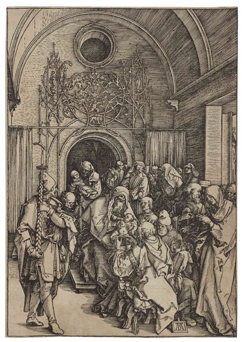 Albrecht Durer, (German, 1471-1528), The Circumcision: Albrecht Durer (German, 1471-1528) The Circumcision woodcut 11 3/4 x 8 1/4 inches. Ref: Bartsch, 86