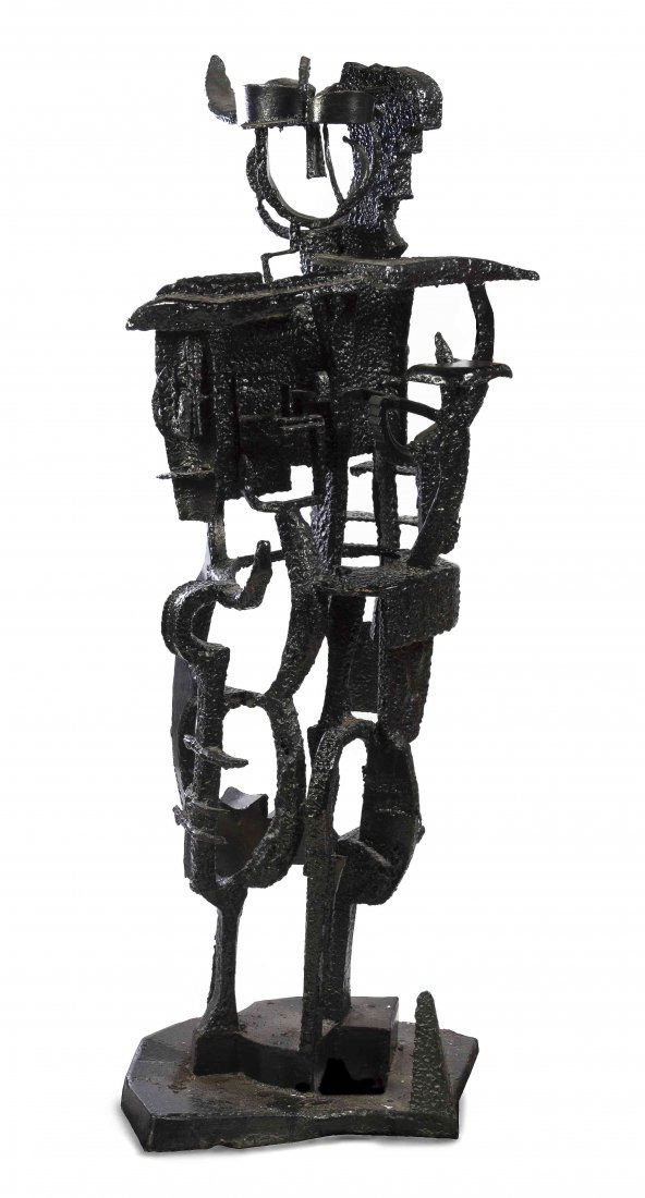 Abbott Pattison, (American, 1916-1999), Untitled: Abbott Pattison (American, 1916-1999) Untitled painted welded metal inscribed A. Pattison Height: 74 inches.