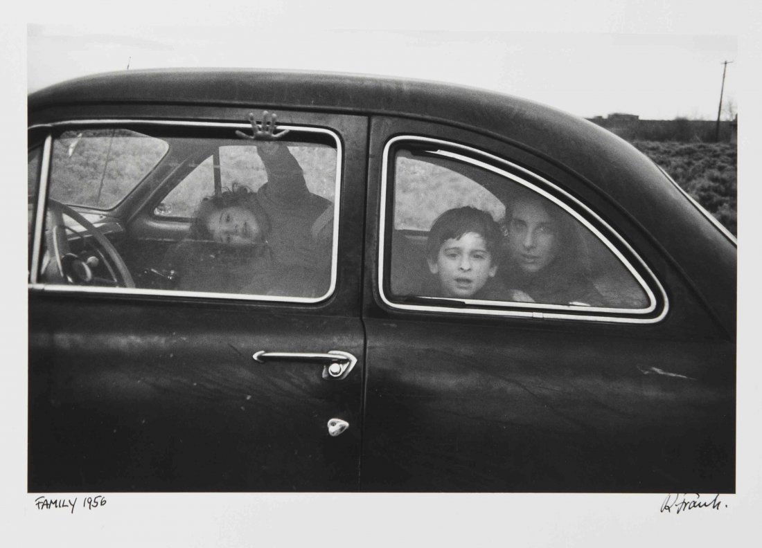 Robert Frank, (American, b. 1924), Family, (U.S. 90, en: Robert Frank (American, b. 1924) Family, (U.S. 90, en Route to Del Rio,Texas), 1956 gelatin silver print; printed c. 1970 signed R. Frank, titled and dated (lower right); stamped (verso) 12