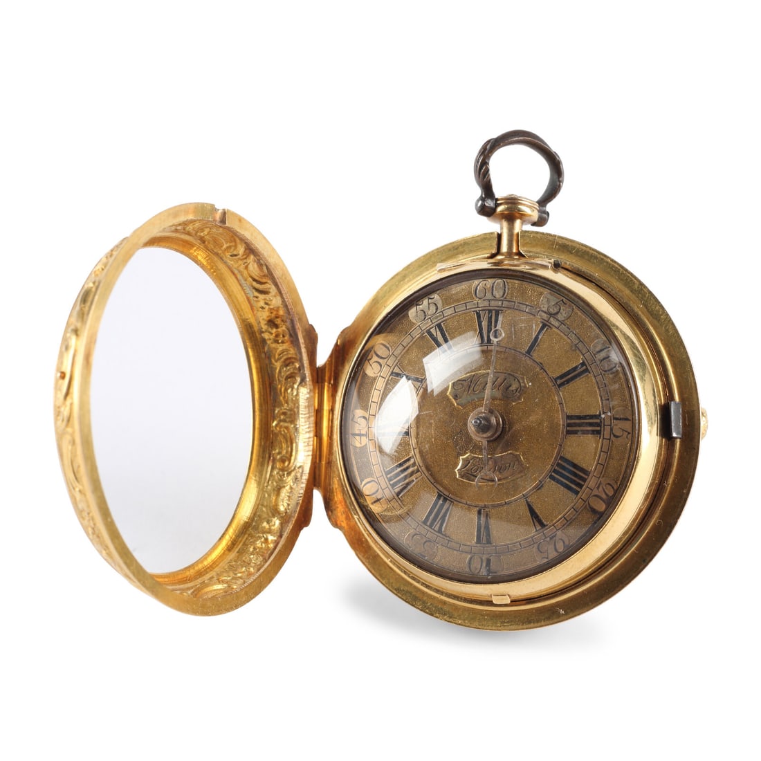An English Gold and Repoussè Gold Cased Pocket Watch (1 of 4)