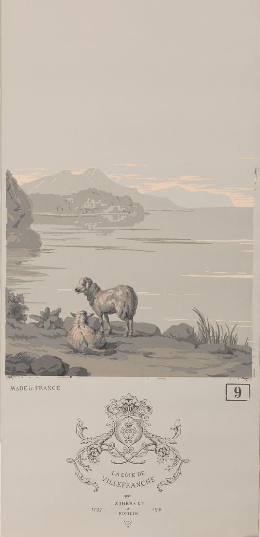A Complete Set of Fourteen Zuber et Cie. La Cote de Villefranche Wallpaper Panels - 11