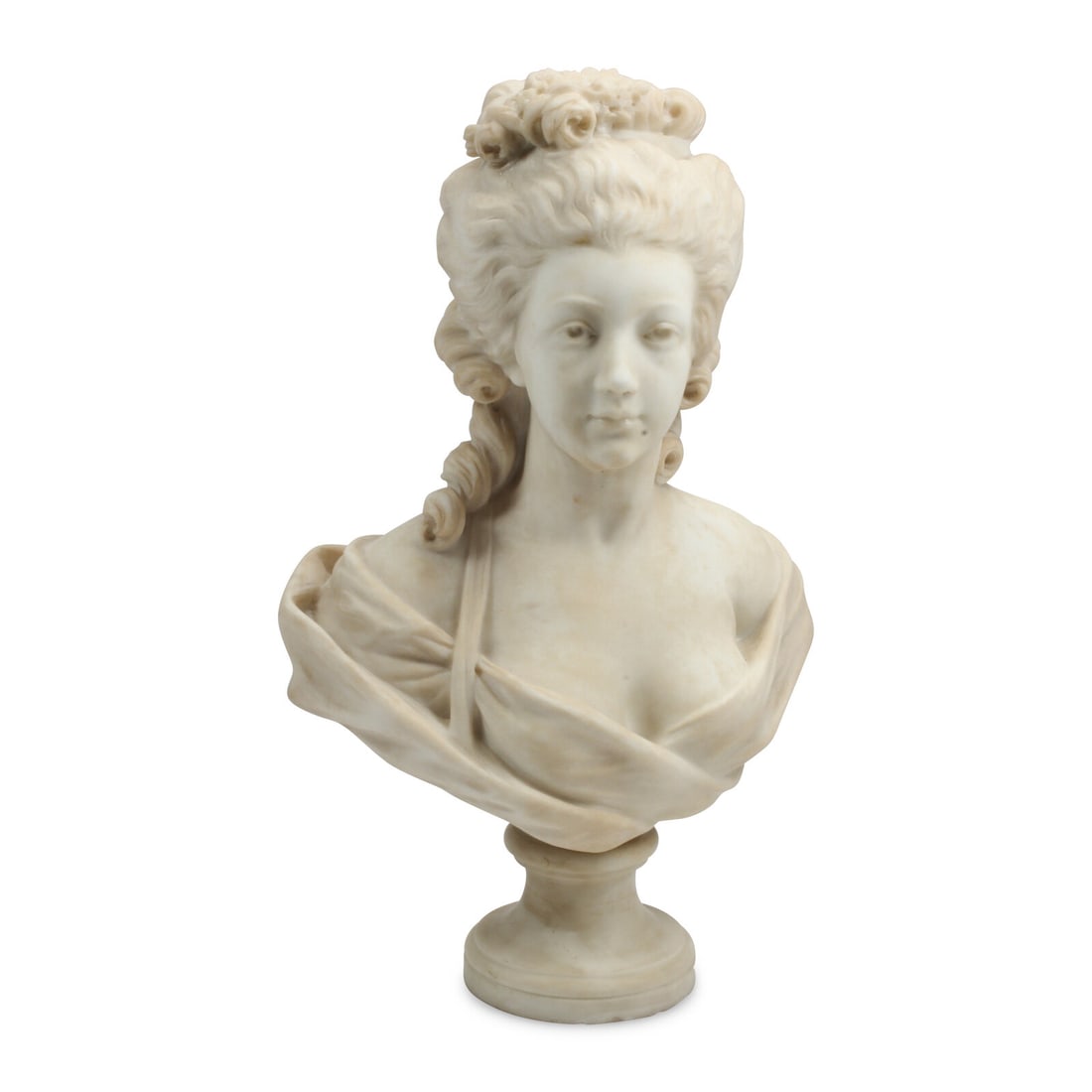 Etienne Lenhoir (French, Active 1880-1910) Bust of Marie Antoinette (1 of 4)