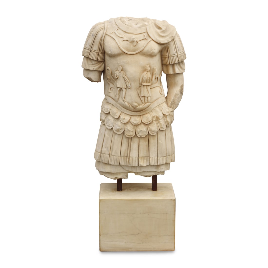 An Italian Carved Marble Torso of a Roman Soldier (1 of 4)