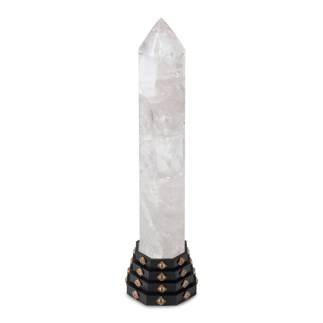 A Large Himalayan Style Rock Crystal Obelisk (1 of 3)