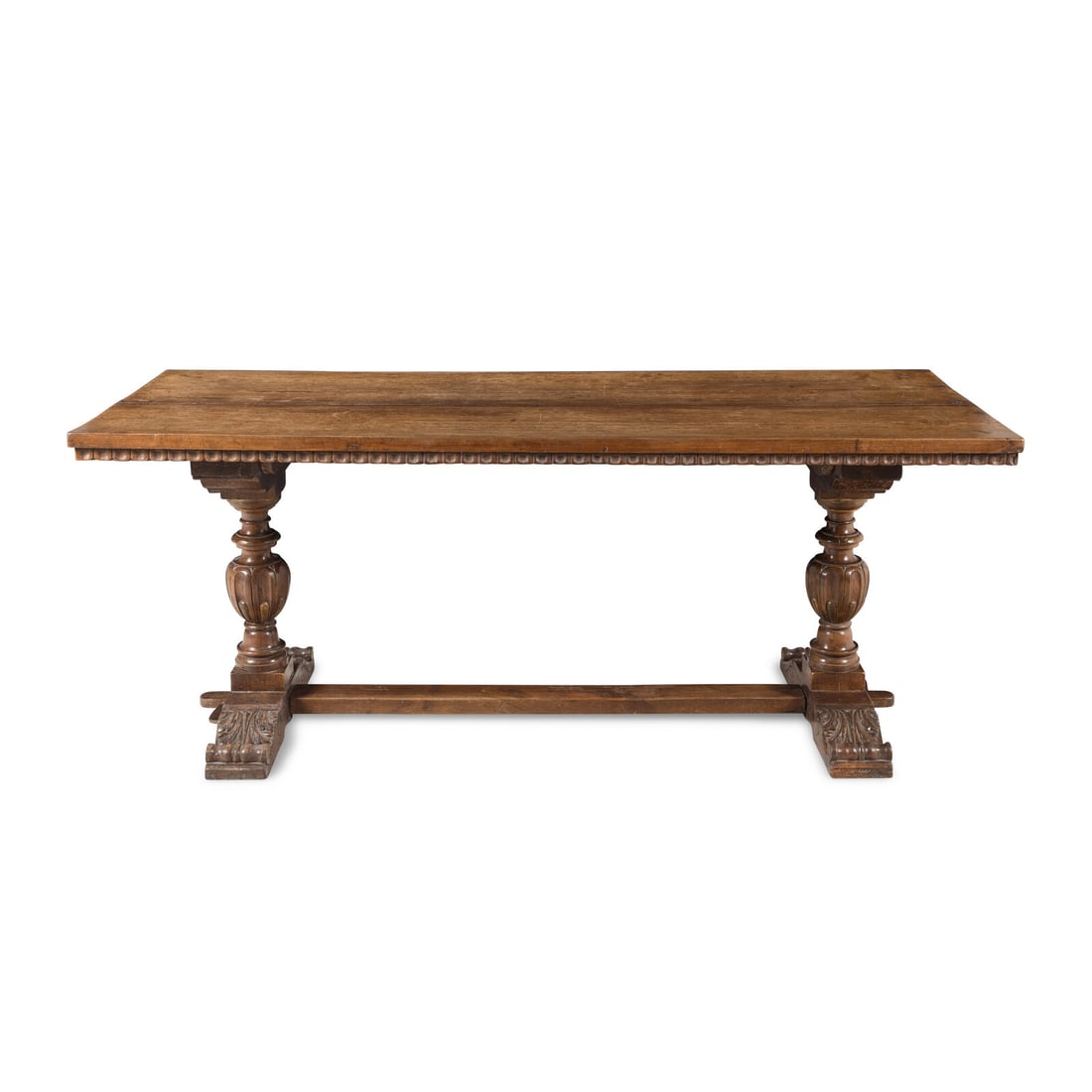 A Continental Parcel-Gilt Walnut Refectory Table (1 of 3)