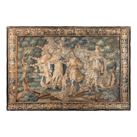 A Flemish Mythological Wool Tapestry