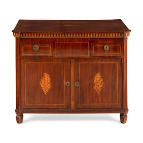 A Dutch Marquetry Klapbuffet