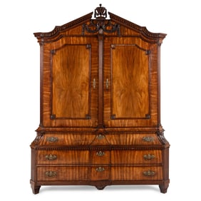 A Dutch Mahogany Linen Press