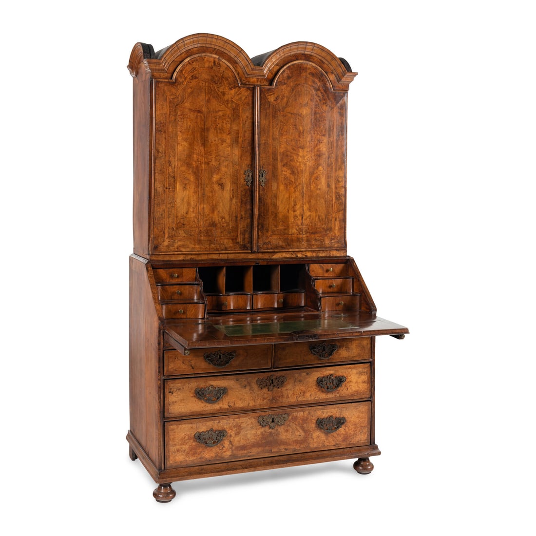 A Queen Anne Walnut Bureau Cabinet - 3