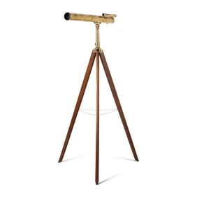 An English Brass Three-Inch Refracting Telescope and Stand